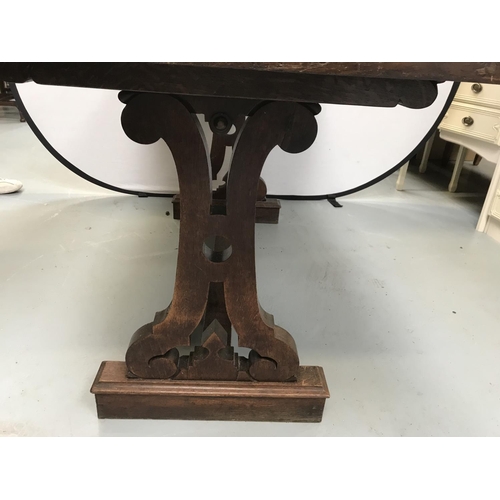 287 - OAK REFECTORY DINING TABLE - 29