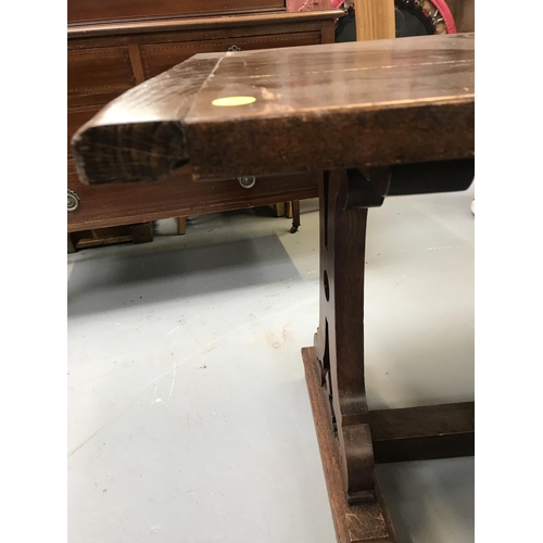 287 - OAK REFECTORY DINING TABLE - 29