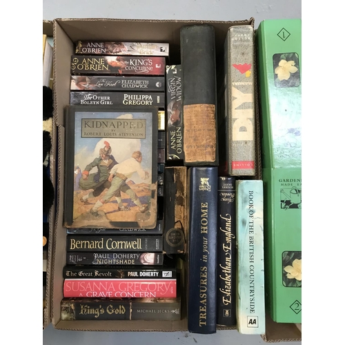 290 - 6 BOXES OF BOOKS, GAMES, VIDEO'S ETC