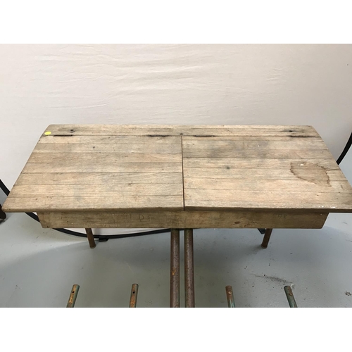 291 - VINTAGE SCHOOL DESK - NO CHAIR SEATS