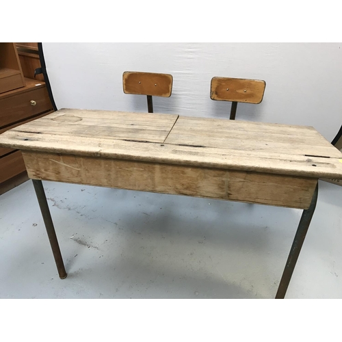 291 - VINTAGE SCHOOL DESK - NO CHAIR SEATS