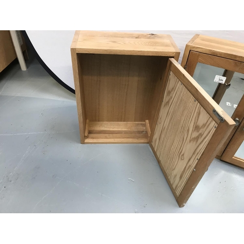 301 - 2 BATHROOM CABINETS WITH MIRROR DOORS