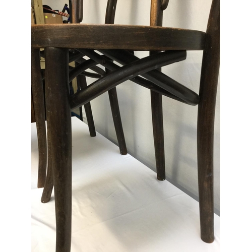 419 - PAIR OF VINTAGE BENTWOOD DINING CHAIRS