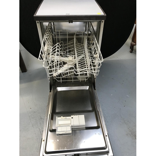 314 - HOTPOINT SLIMLINE DISHWASHER