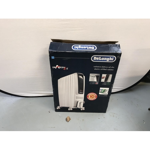 321 - DELONGHI SLIMLINE ELECTRIC RADIATOR IN BOX