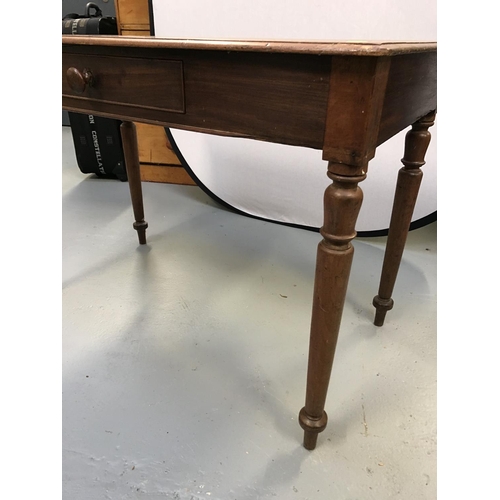 331 - VICTORIAN MAHOGANY WRITING TABLE WITH DRAWER A/F (Loose Top)