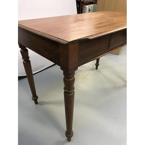 331 - VICTORIAN MAHOGANY WRITING TABLE WITH DRAWER A/F (Loose Top)