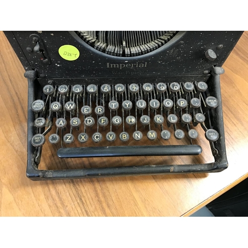 341 - VINTAGE IMPERIAL TYPEWRITER