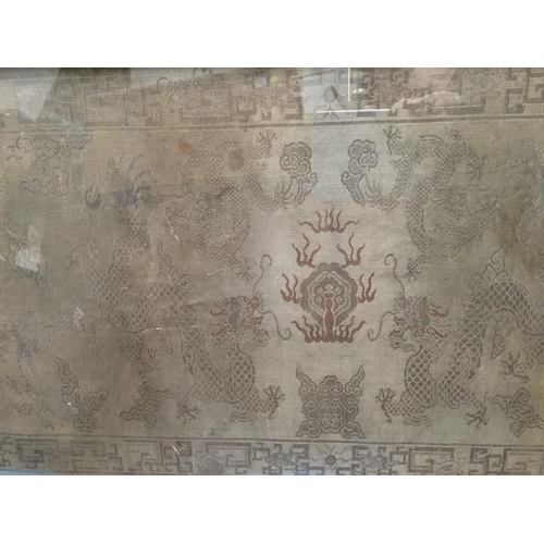 275 - GILT FRAMED EARLY CHINESE SILK