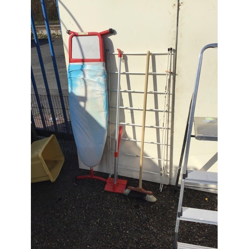 10 - 2 METAL STEPS IRONING BOARD ETC