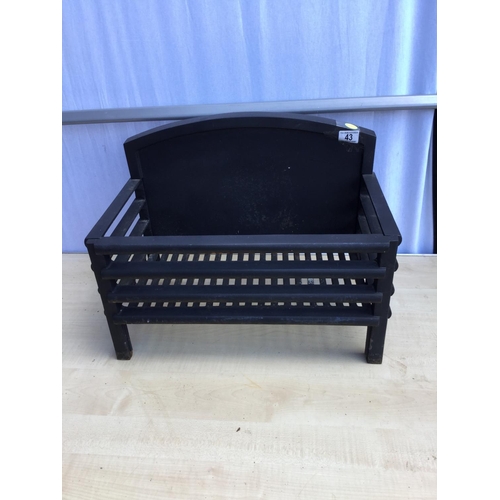 43 - CAST IRON FIRE BASKET