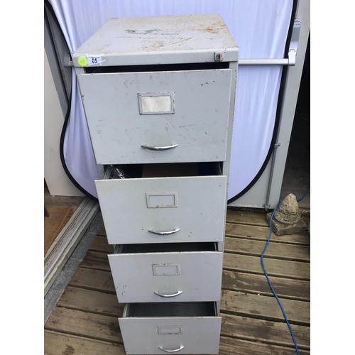 65 - 4 DRAWER OFFICE FILING CABINET