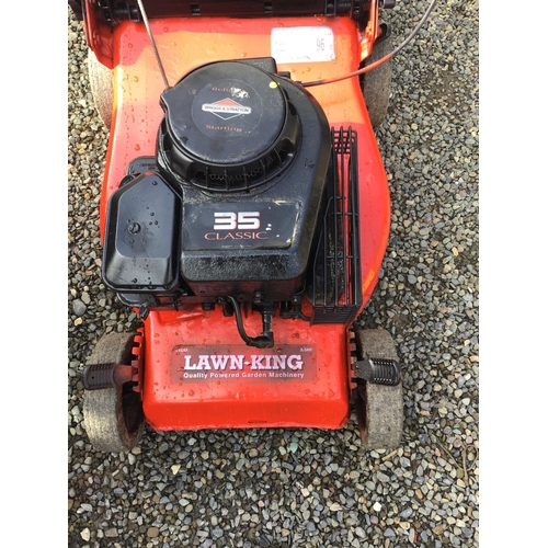 75 - LAWNKING PETROL MOWER WITH BRIGGS AND STRATTON ENGINE W/O