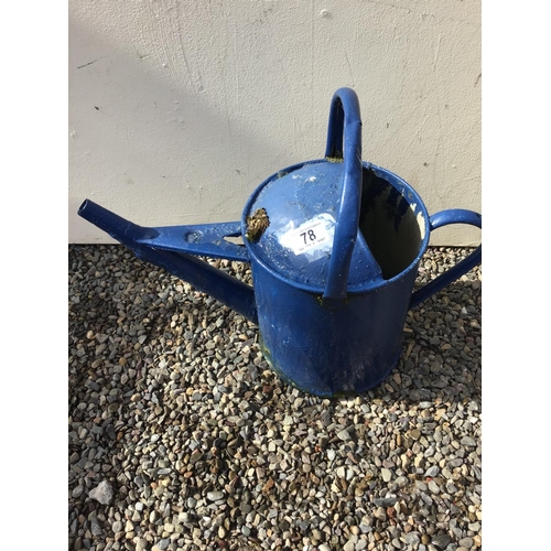 78 - 3 WATERING CANS AND A PLANTER