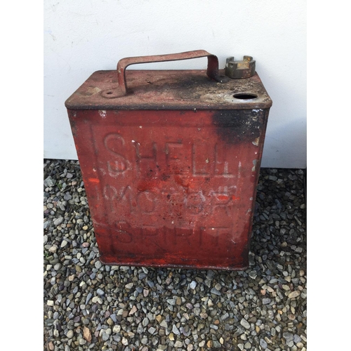 84 - QTY OF VINTAGE PETROL CANS, OILERS ETC