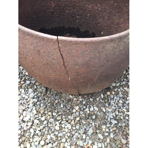 97 - VICTORIAN CAST IRON HANGING POT AND CHURN