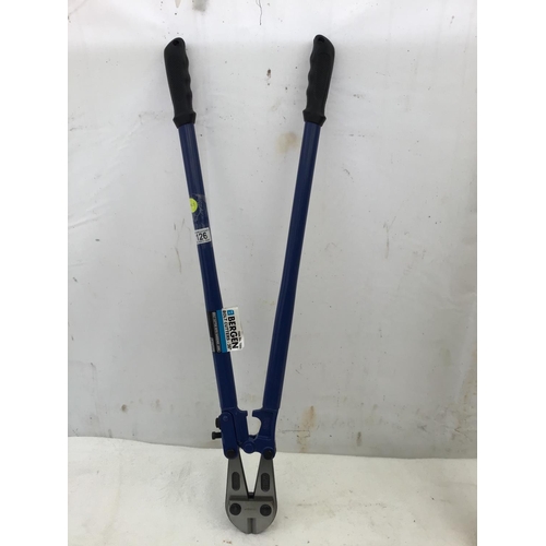 126 - NEW 36 INC BOLT CUTTERS AND A NEW 36 INC SPIRIT LEVEL