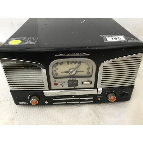 150 - REPRODUCTION MURPHY RADIO AND CD W/O