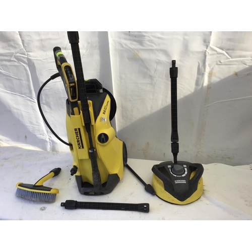 214 - KARCHER K4 PRESSURE WASHER W/O WITH ATTATCHMENTS