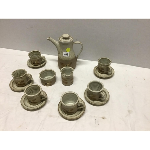 403 - STUDIO POTTERY COFFEE SET