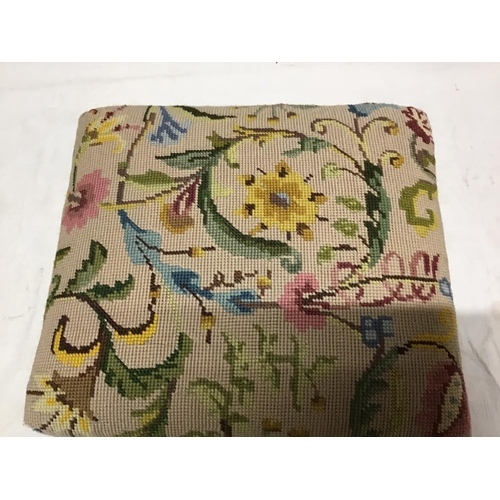 409 - VICTORIAN TAPESTRY KNEELING STOOL