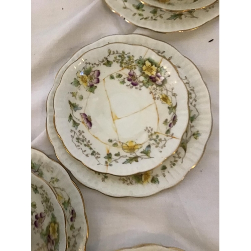 266 - BOX OF ANTIQUE CHINA TO INCLUDE TEA SET