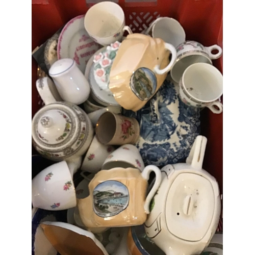 269 - 2 CRATES OF ASSORTED CERAMICS AND ORNAMENTS