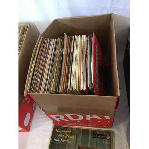 271 - 3 BOXES OF BOOKS, RECORDS, PICTURES ETC