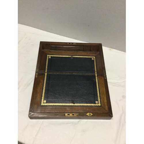 411 - VICTORIAN FITTED WRITING BOX