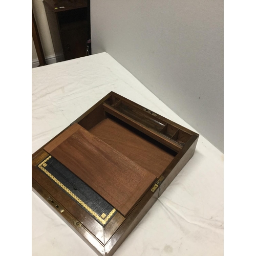 411 - VICTORIAN FITTED WRITING BOX