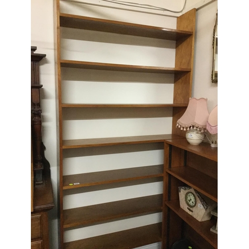 417 - LRGE TEAK BOOKCASE
42 X 10