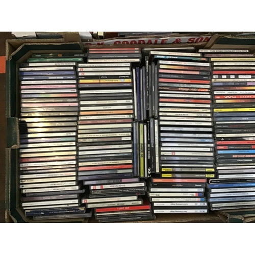 381 - 3 BOXES OF CD'S AND 6 BOXES OF DVD'S