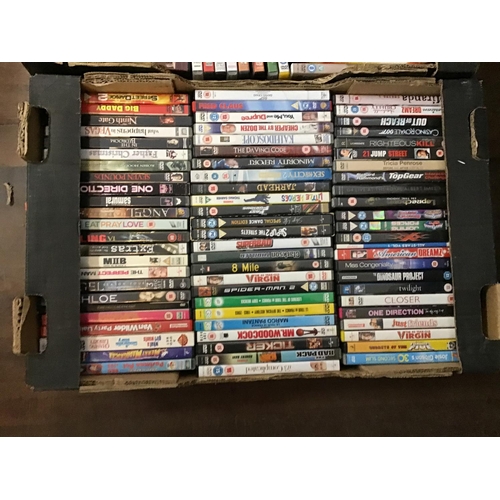 381 - 3 BOXES OF CD'S AND 6 BOXES OF DVD'S