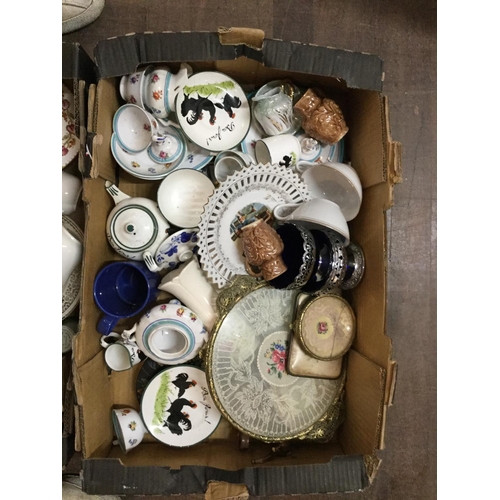 536 - 3 BOXES OF CHINA TO INCLUDE VICTORIAN  AND LATER ITEMS