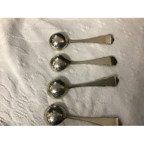 356 - 4 HMS SALTS WITH MATCHING SPOONS
HM SHEFFIELD 1903 278G