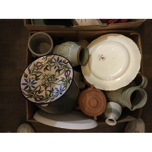 561 - 4 BOXES OF CHINA POTTERY ETC