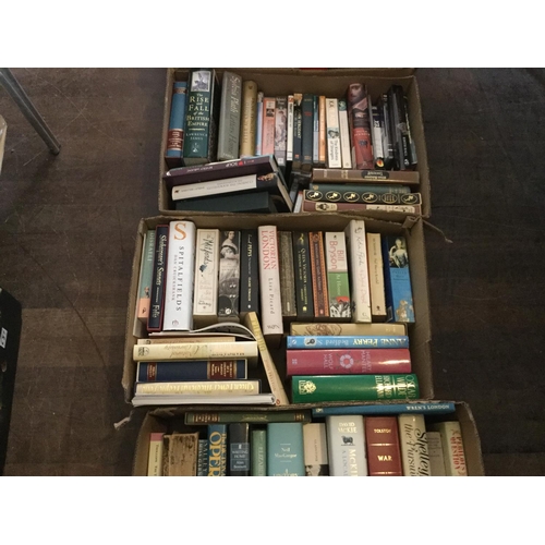 567 - 9 BOXES OF BOOKS CD'S ETC