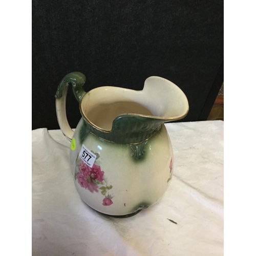 577 - VICTORIAN  JUG AND BOWL
H 12