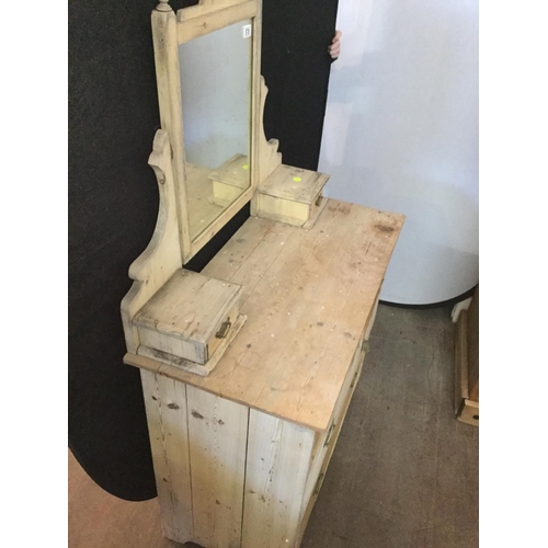 578 - STRIPPED PINE DRESSING TABLE A/F