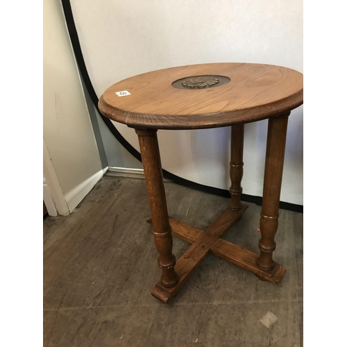 459 - PAIR OF CARVED OAK LAMP TABLES
H 20