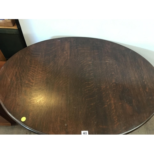 465 - OAK OVAL DINING TABLE 
46 X 36