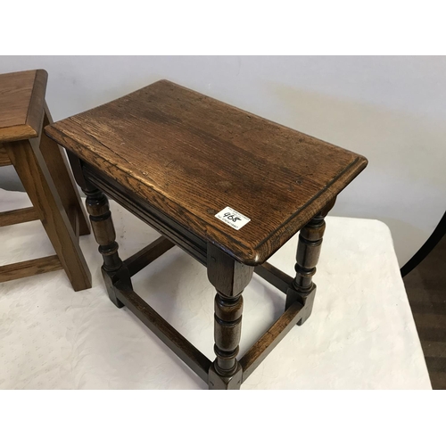 468 - 2 OAK LAMP TABLES