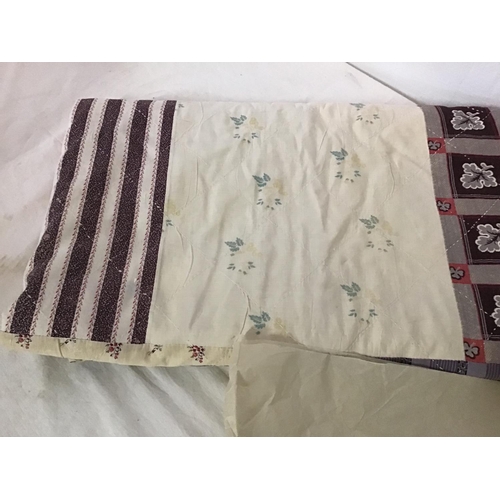 496 - EMBROIDERED QUILT AND BABIES KNITWARE