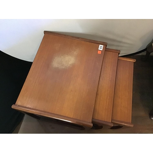 510 - RETRO TEAK NEST OF 3 TABLES