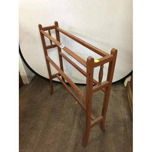 581 - EDWARDIAN PAINTED TOWEL RAIL