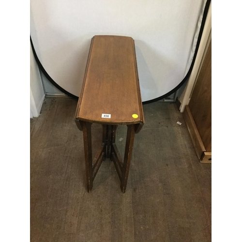 458 - OAK GATE LEG DROP LEAF TABLE