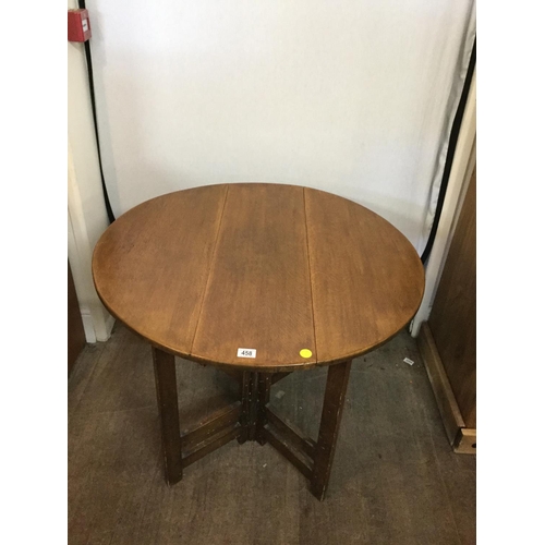 458 - OAK GATE LEG DROP LEAF TABLE