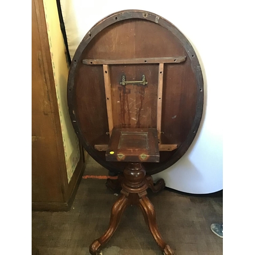 598 - VICTORIAN  MAHOGANY  TILT TOP BREAKFAST TABLE
L 50