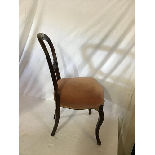 601 - VICTORIAN  MAHOGANY  DINING CHAIR