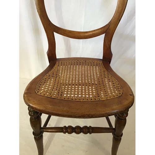 611 - VICTORIAN  MAHOGANY BEDROOM CHAIR